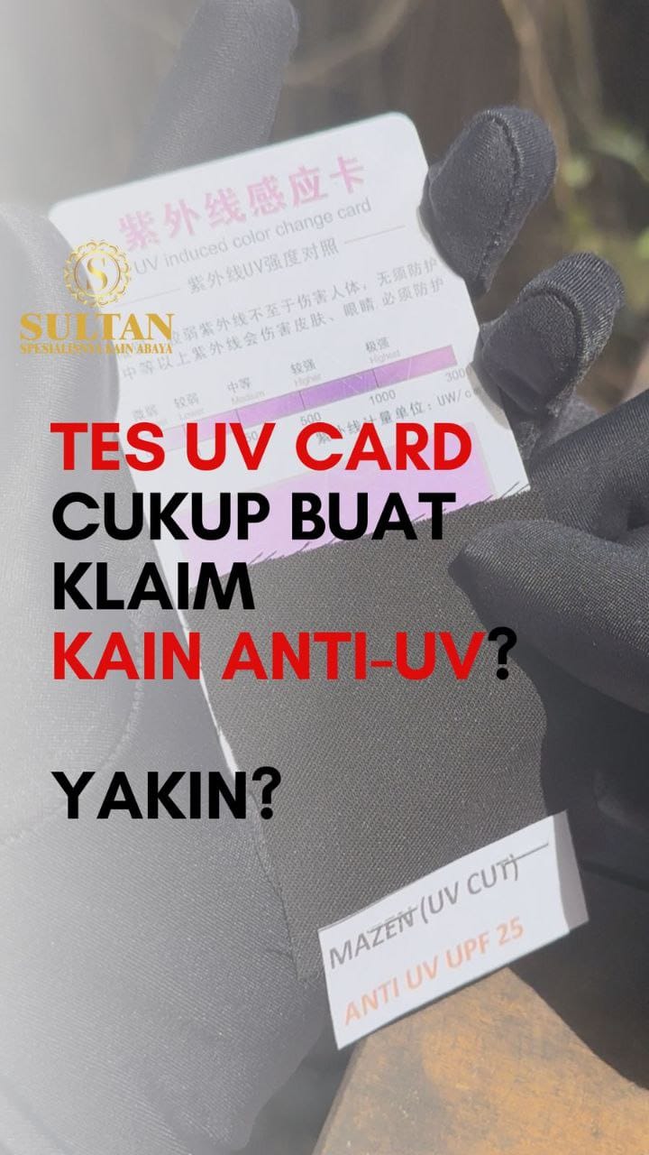 Cara tes anti UV pada kain